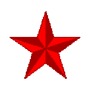 A red rotating star - animation